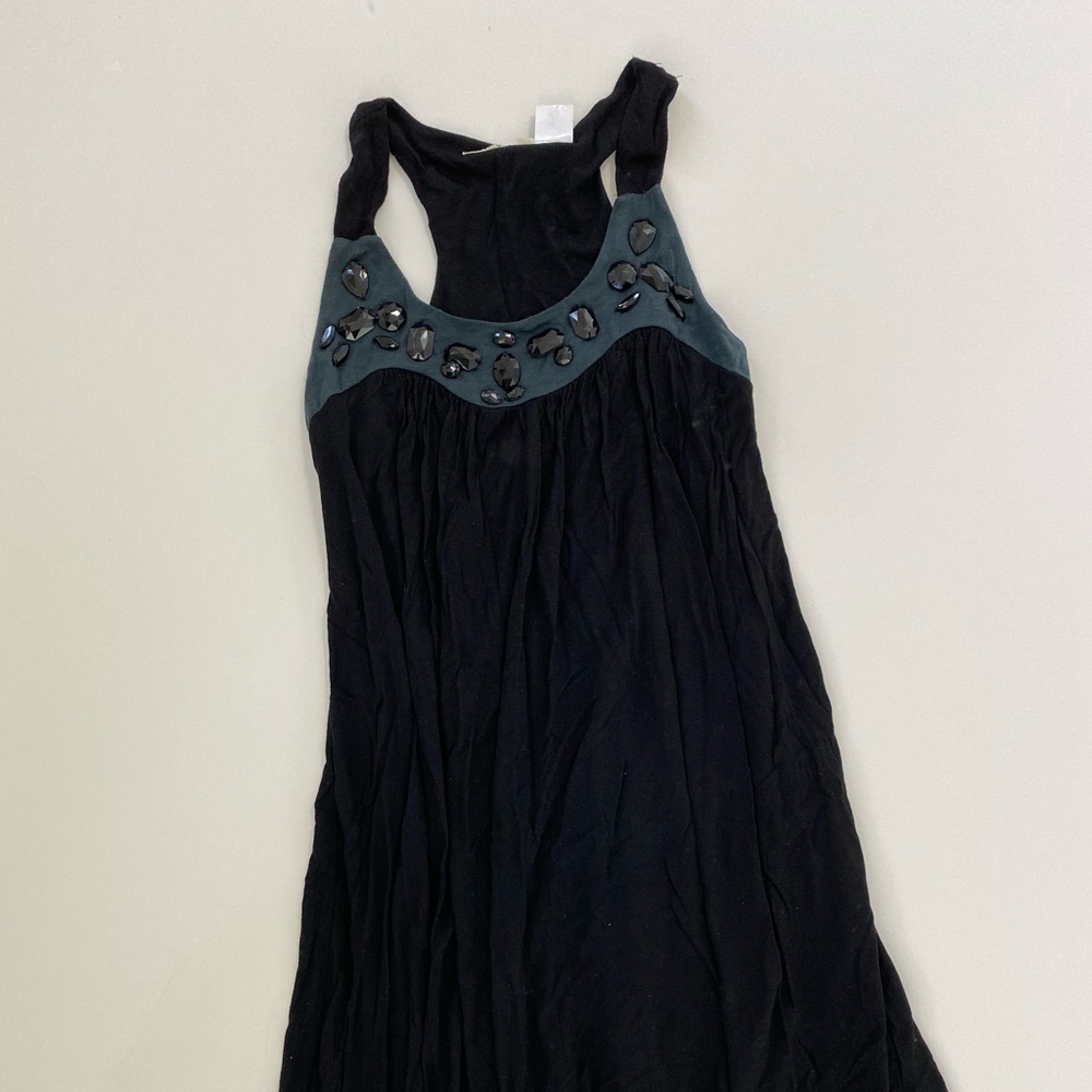 Racer back jersey dress w rhinestones new